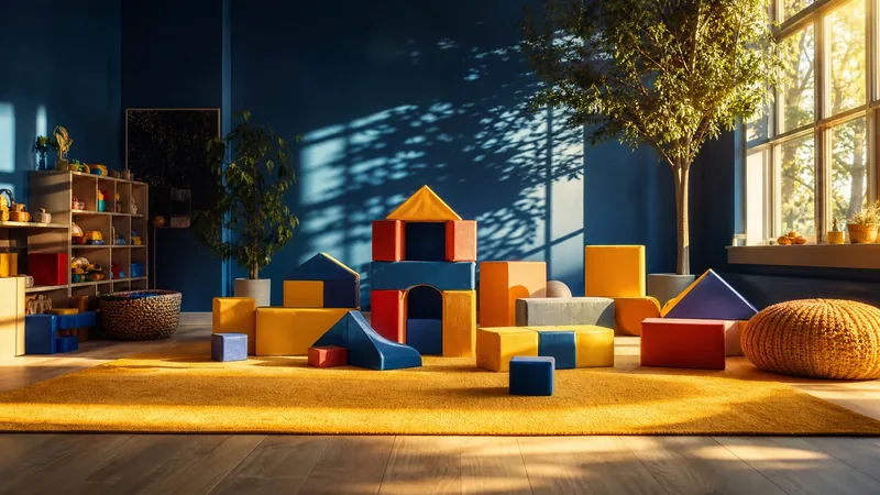 Sunlit playroom with soft blocks, How to Start a Child Care Center or Preschool in Kansas